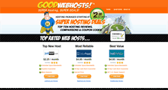 Desktop Screenshot of goodwebhosts.com