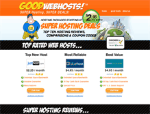 Tablet Screenshot of goodwebhosts.com